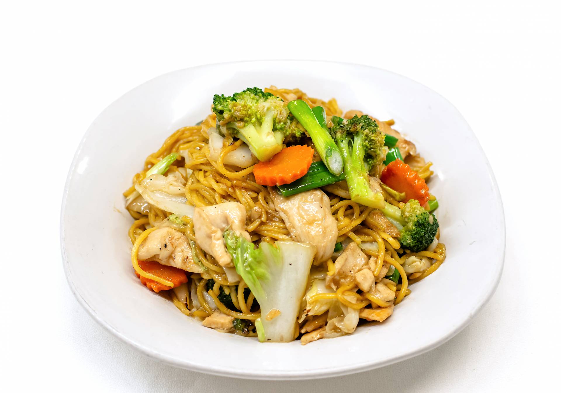 Ginger-Infused Veggie Noodles with Grilled Chicken