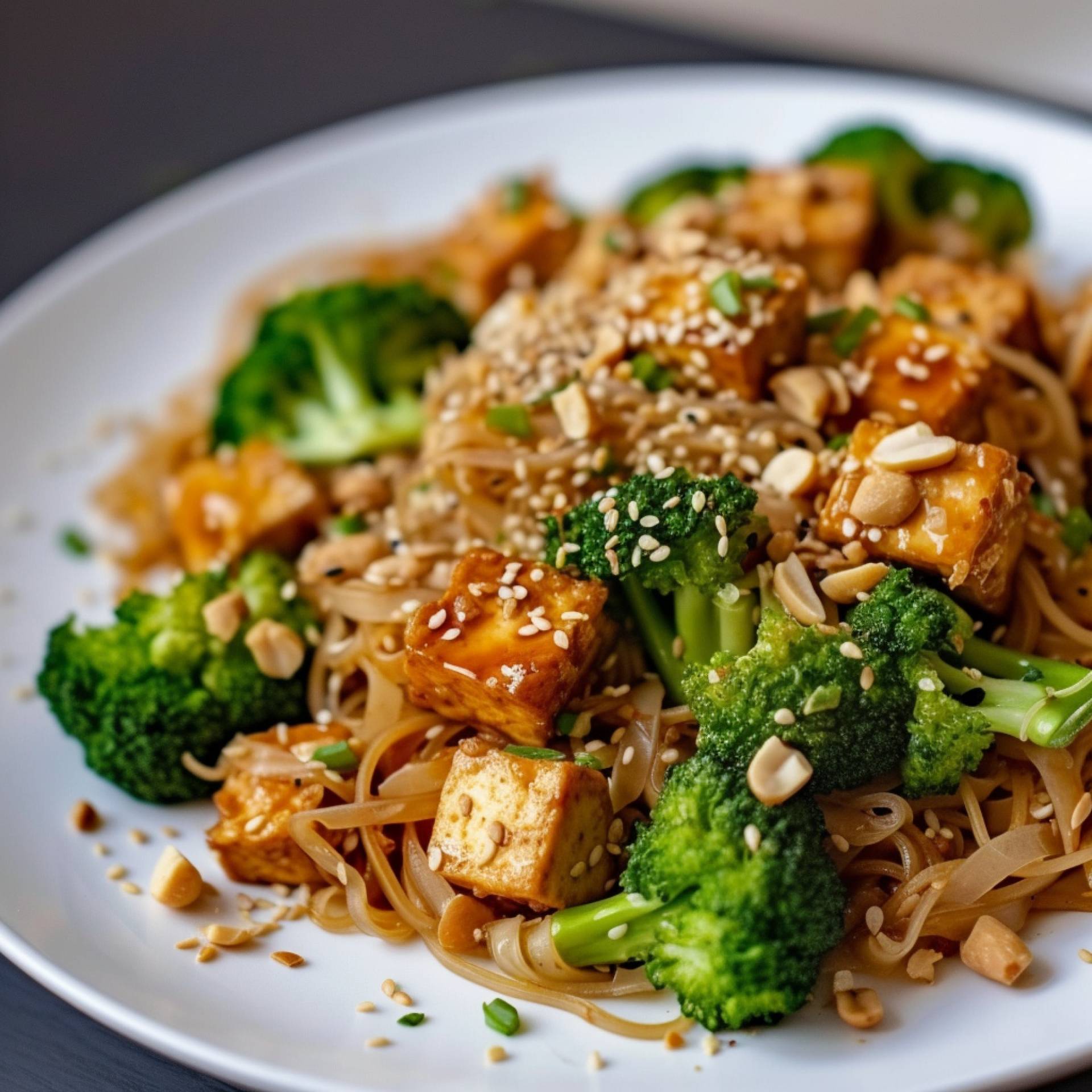 Pad Thai Noodles with Tofu