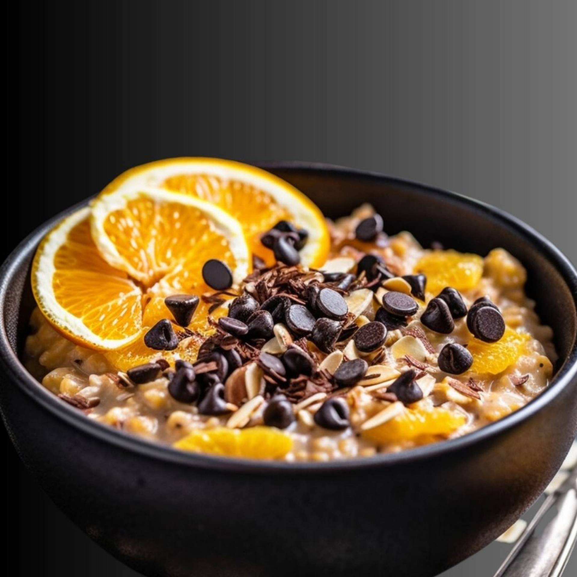 Orange and Dark Chocolate Protein Oatmeal