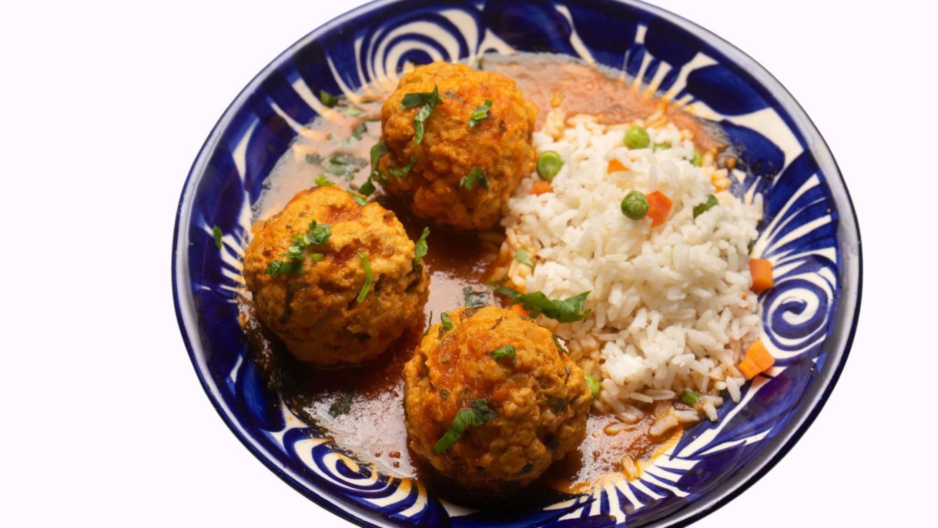 Tikka Masala Chicken Meatballs with Basmati Rice